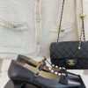 Chanel | Chanel 25C Early Spring New ProductDouble C color blocked bow pearl Mary Jane shoes9fqn28ku