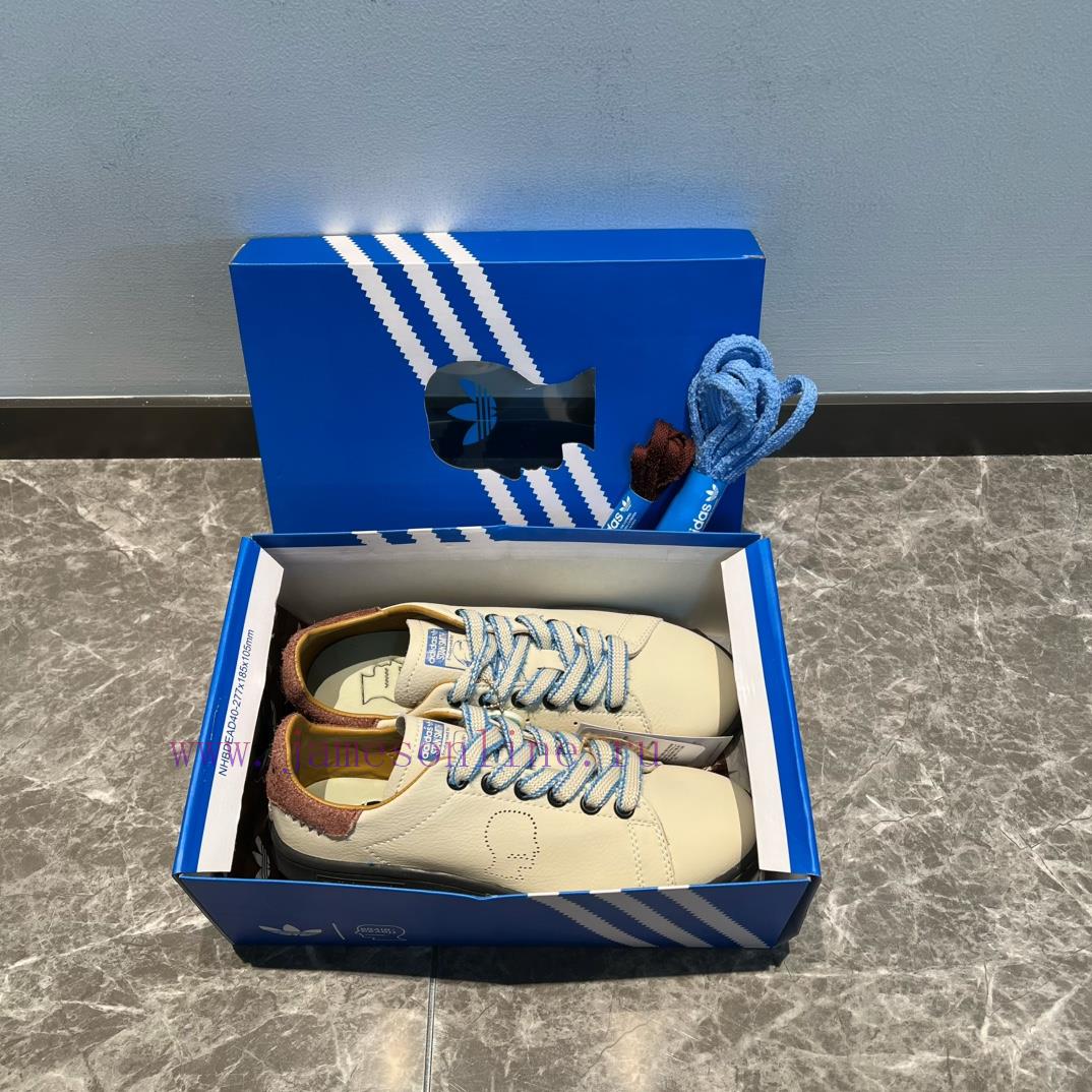 Top Brain Dead x adidas Origins STAN SMITH Brain Death Brown ️ This shoe features a popular riw4yi0u - Image 3