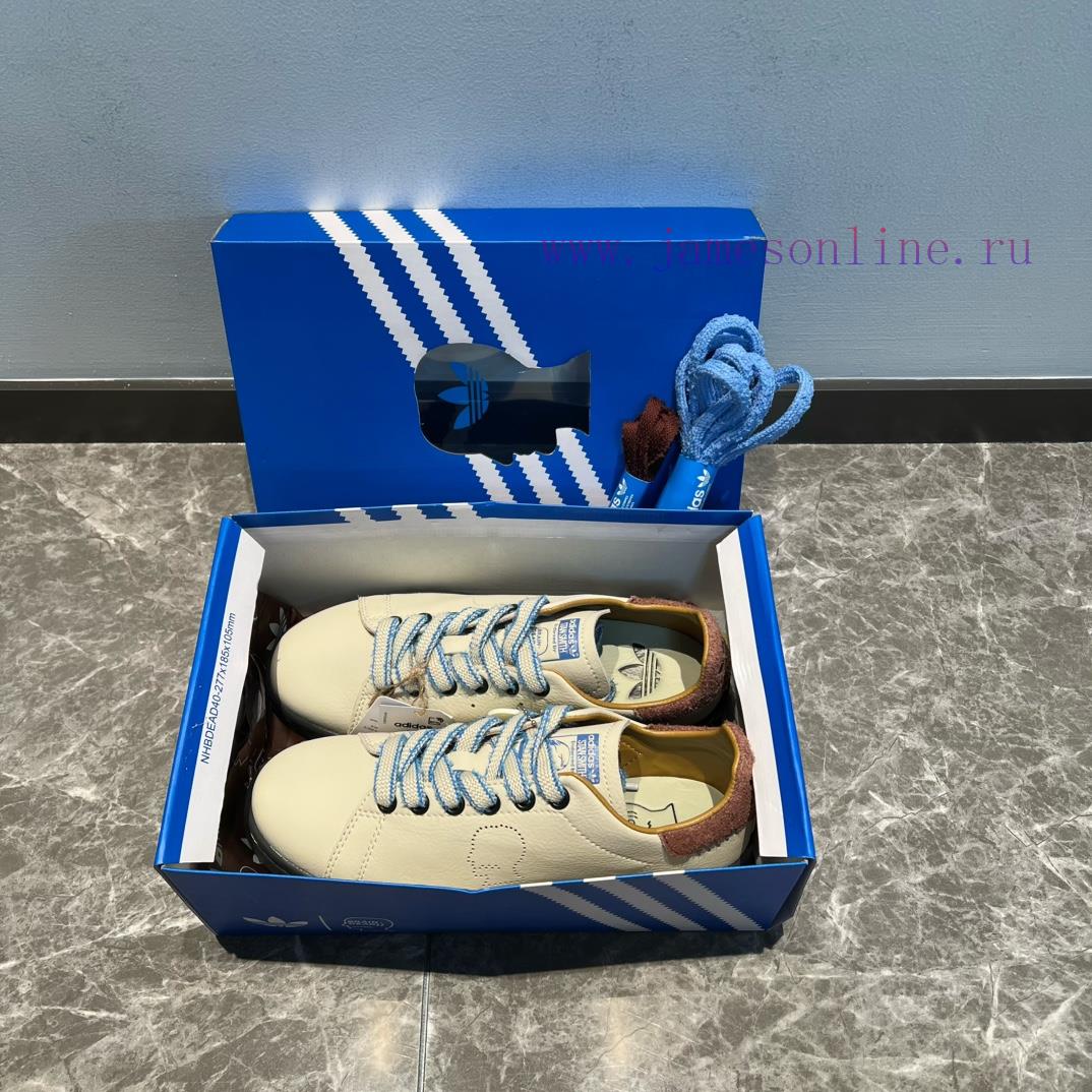 Top Brain Dead x adidas Origins STAN SMITH Brain Death Brown ️ This shoe features a popular riw4yi0u - Image 4