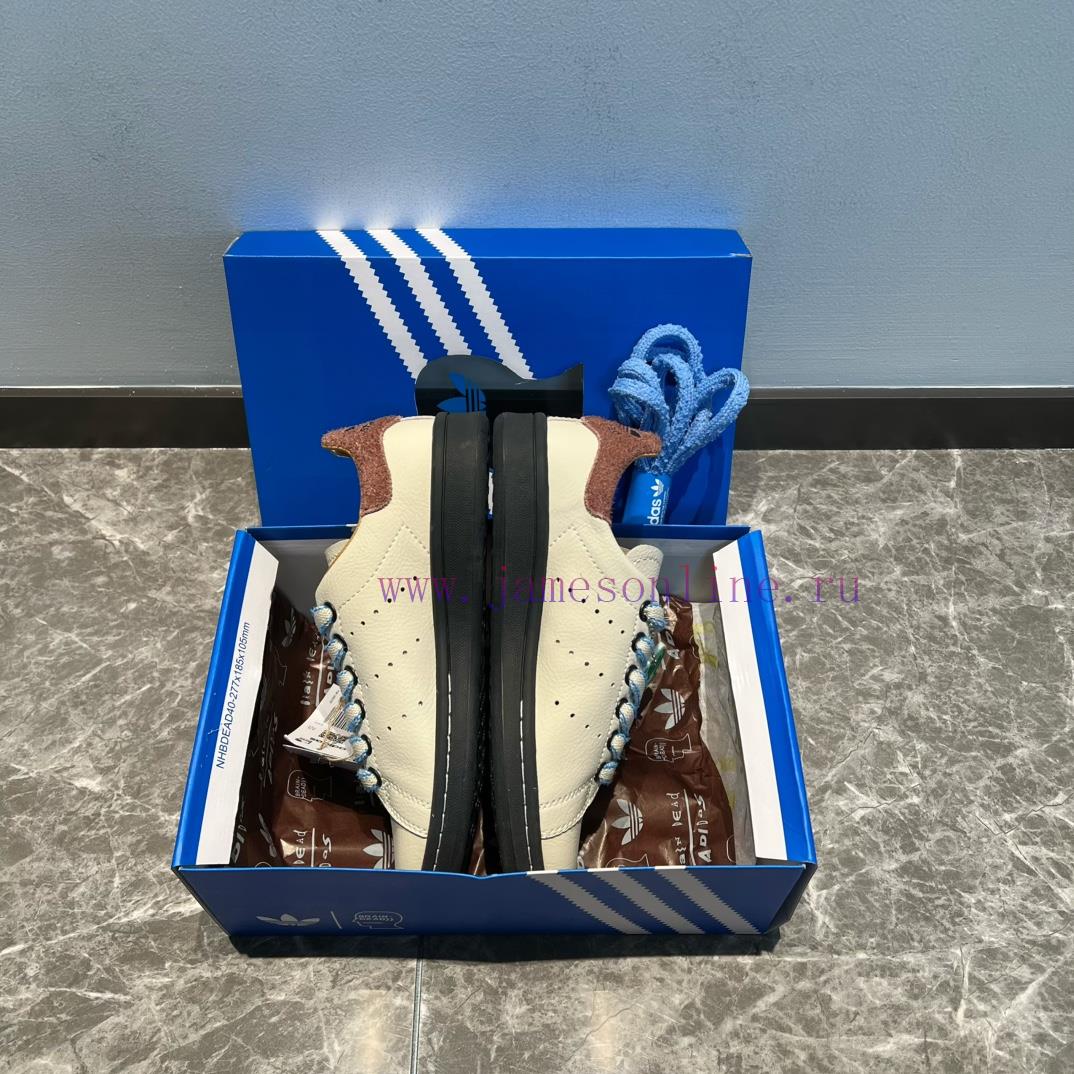 Top Brain Dead x adidas Origins STAN SMITH Brain Death Brown ️ This shoe features a popular riw4yi0u - Image 8