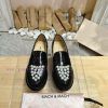 MACH&MACH 2024 Autumn/Winter New Crystal Buckle Women's Shoes Letter Logo Hardware Buckle Louefgn2w3