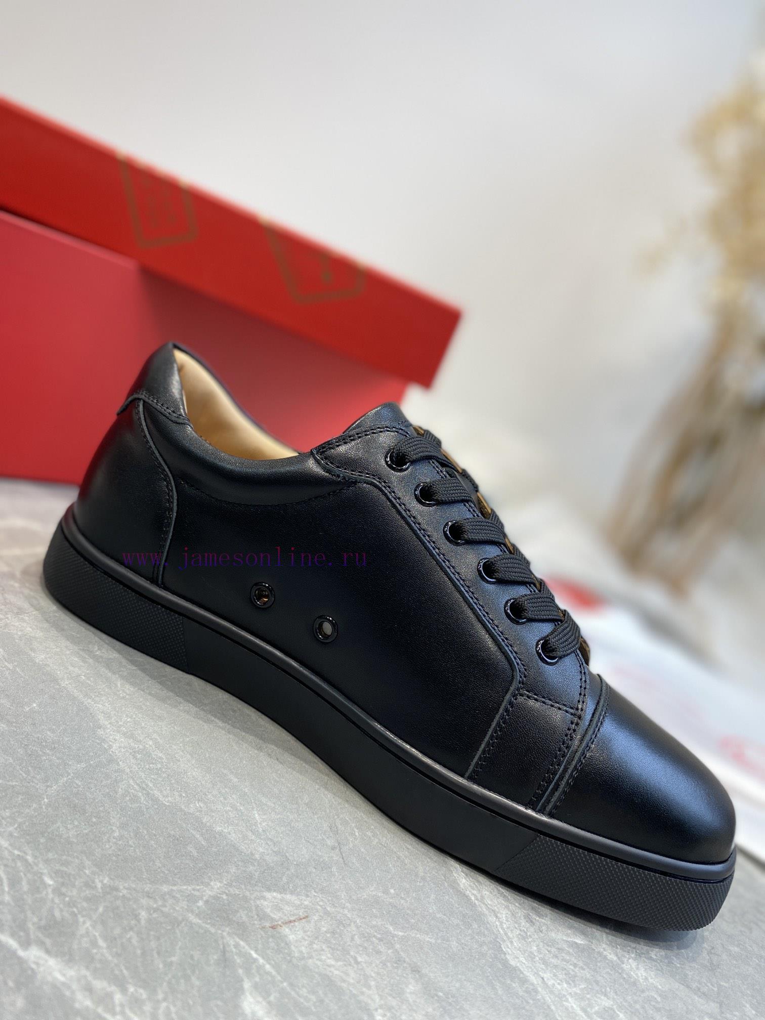 ╔ Low cut black cowhide glossy version ╗️Top level customized version𝑪𝒉𝒓𝒊𝒔𝒕𝒊𝒂𝒏 𝑳𝒐𝒖𝒃𝒐𝒖𝒕𝒊𝒏Whetvd45feam - Image 6