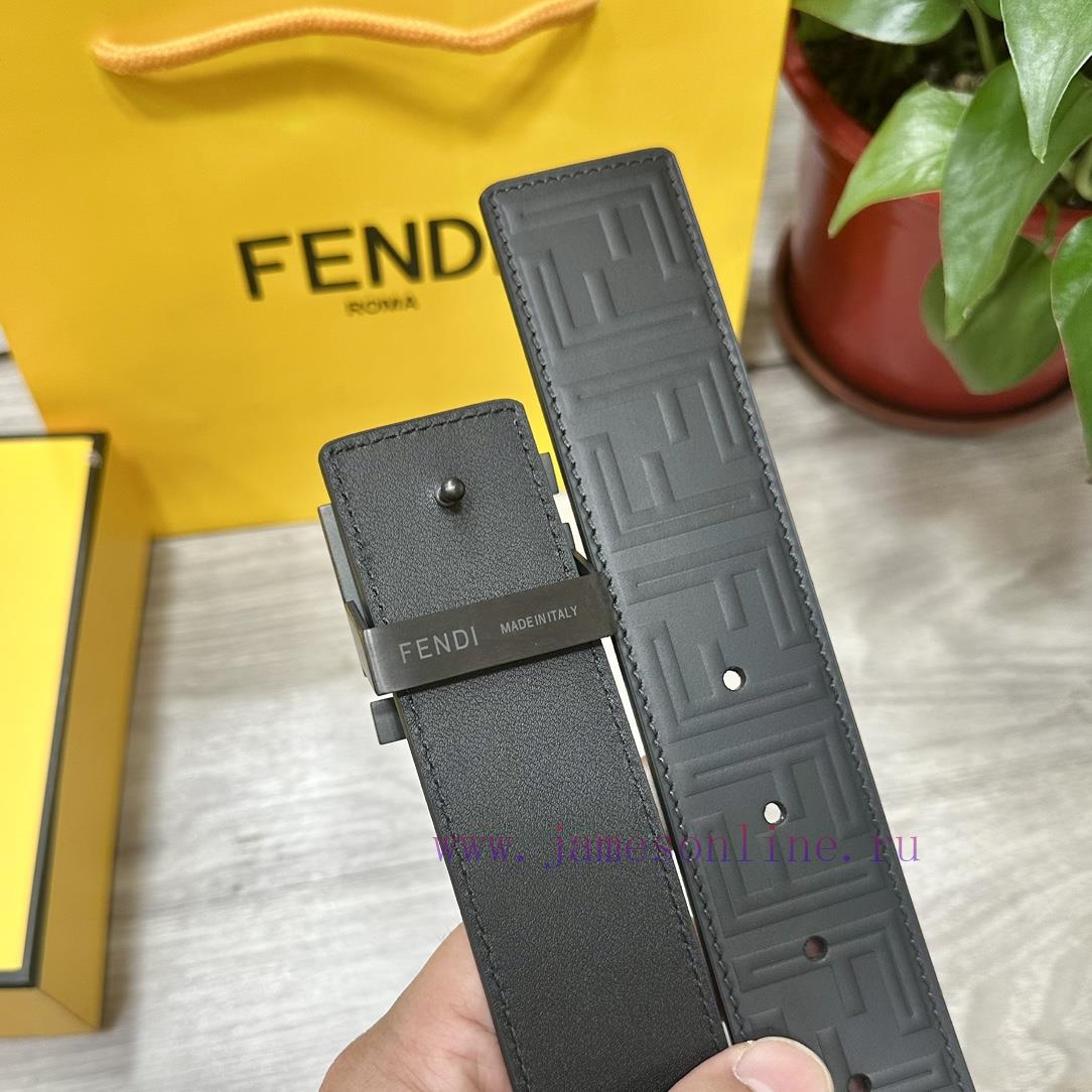 FENDL 40MM wide double-sided original calf leather with a single ruthenium palladium plated zpqwzk3a - Image 6