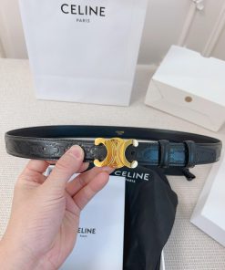 CELINE's original 2.5cm wide waistband is crafted from finely crafted calf leather, while th 0m1oy1qk
