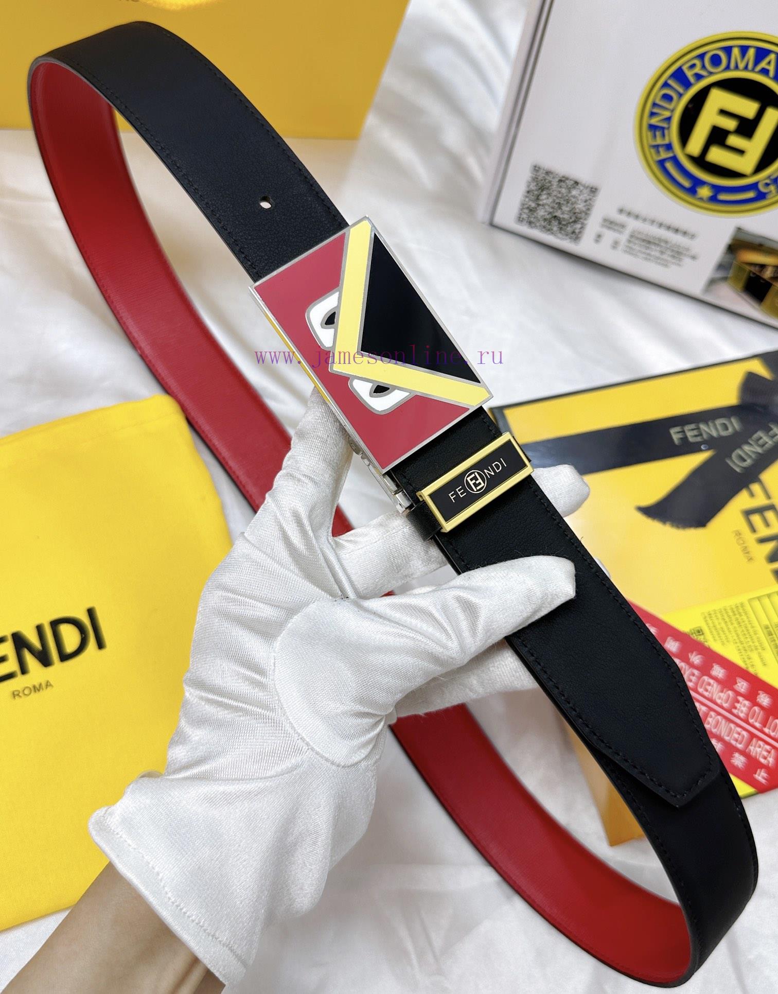Belt FENDI Fendi ReproductionThe waistband is made of 100% imported top layer cowhide, ensur uxamg479 - Image 6