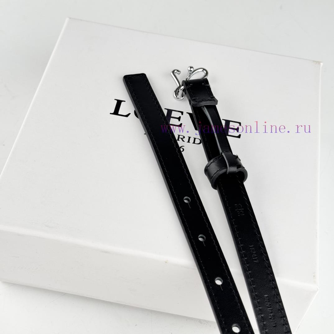 Loewe W2024Ss autumn and winter new smooth calf leather belt with L letter combination needl jhqz6r5k - Image 5
