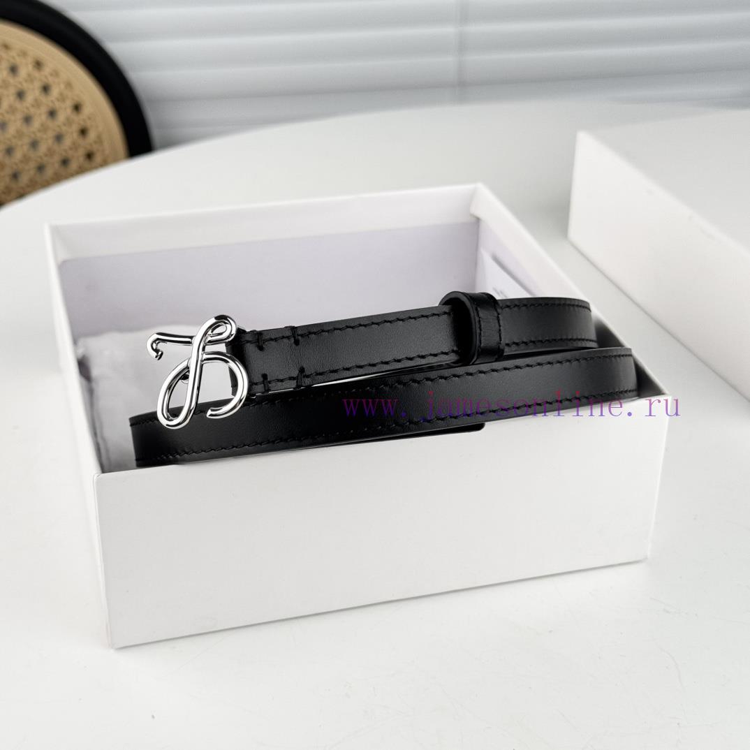 Loewe W2024Ss autumn and winter new smooth calf leather belt with L letter combination needl jhqz6r5k - Image 7