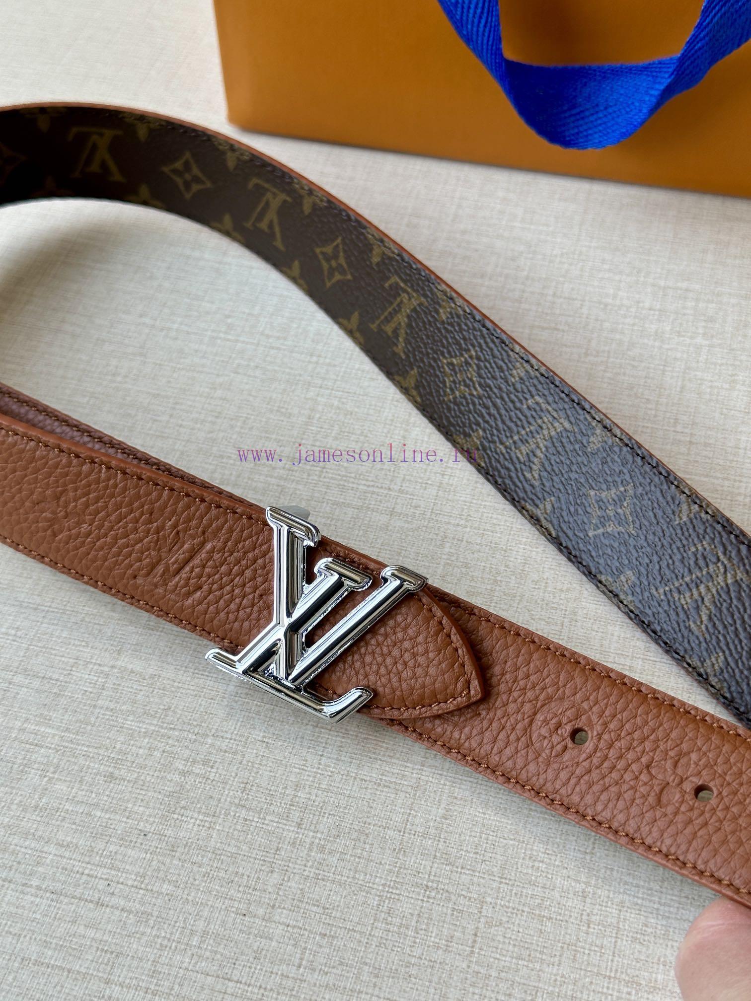 The 3.0-wide LV Flowergram double-sided belt is made of Monogram canvas and Monogram embosse 3cucl8lx - Image 3