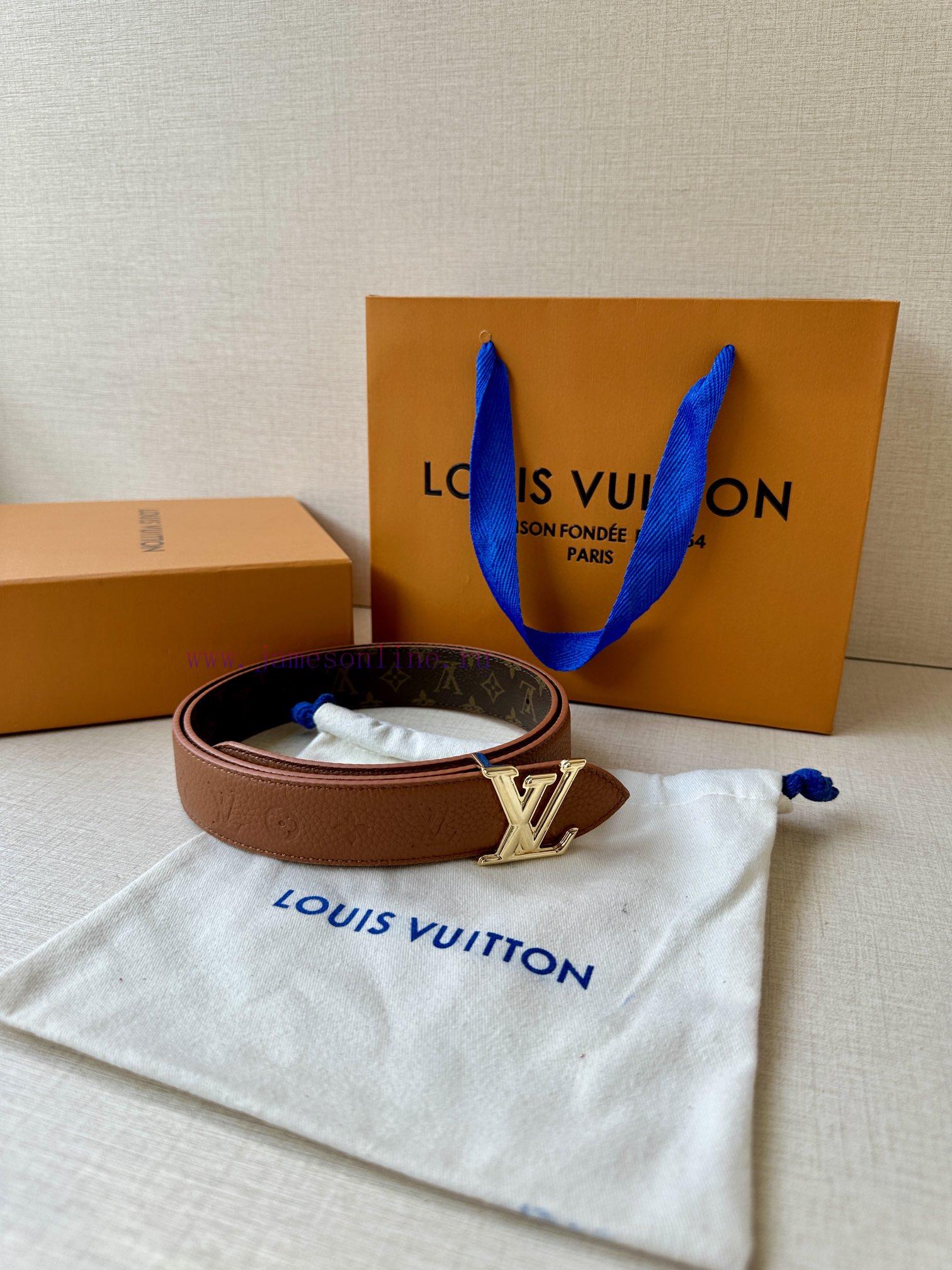 The 3.0-wide LV Flowergram double-sided belt is made of Monogram canvas and Monogram embosse 3cucl8lx - Image 6