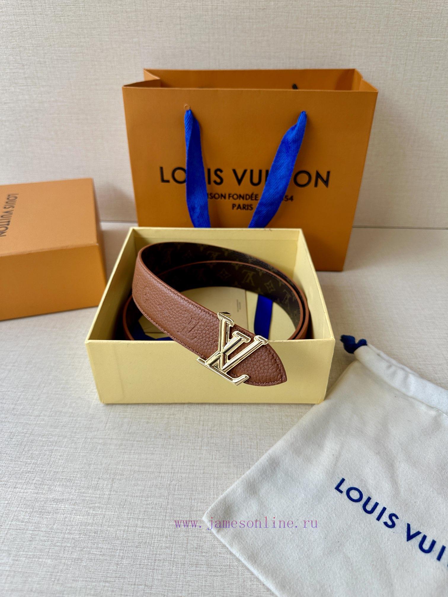 The 3.0-wide LV Flowergram double-sided belt is made of Monogram canvas and Monogram embosse 3cucl8lx - Image 8