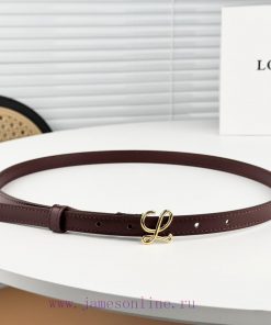 Loewe W2024Ss autumn and winter new smooth calf leather belt with L letter combination needl n2wgbr7c
