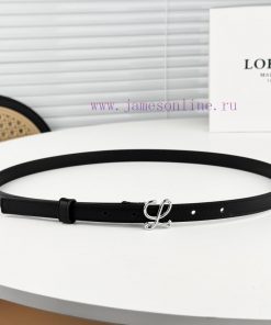 Loewe W2024Ss autumn and winter new smooth calf leather belt with L letter combination needl v07wq1wx