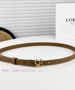 Loewe W2024Ss autumn and winter new smooth calf leather belt with L letter combination needl 47s8wjza
