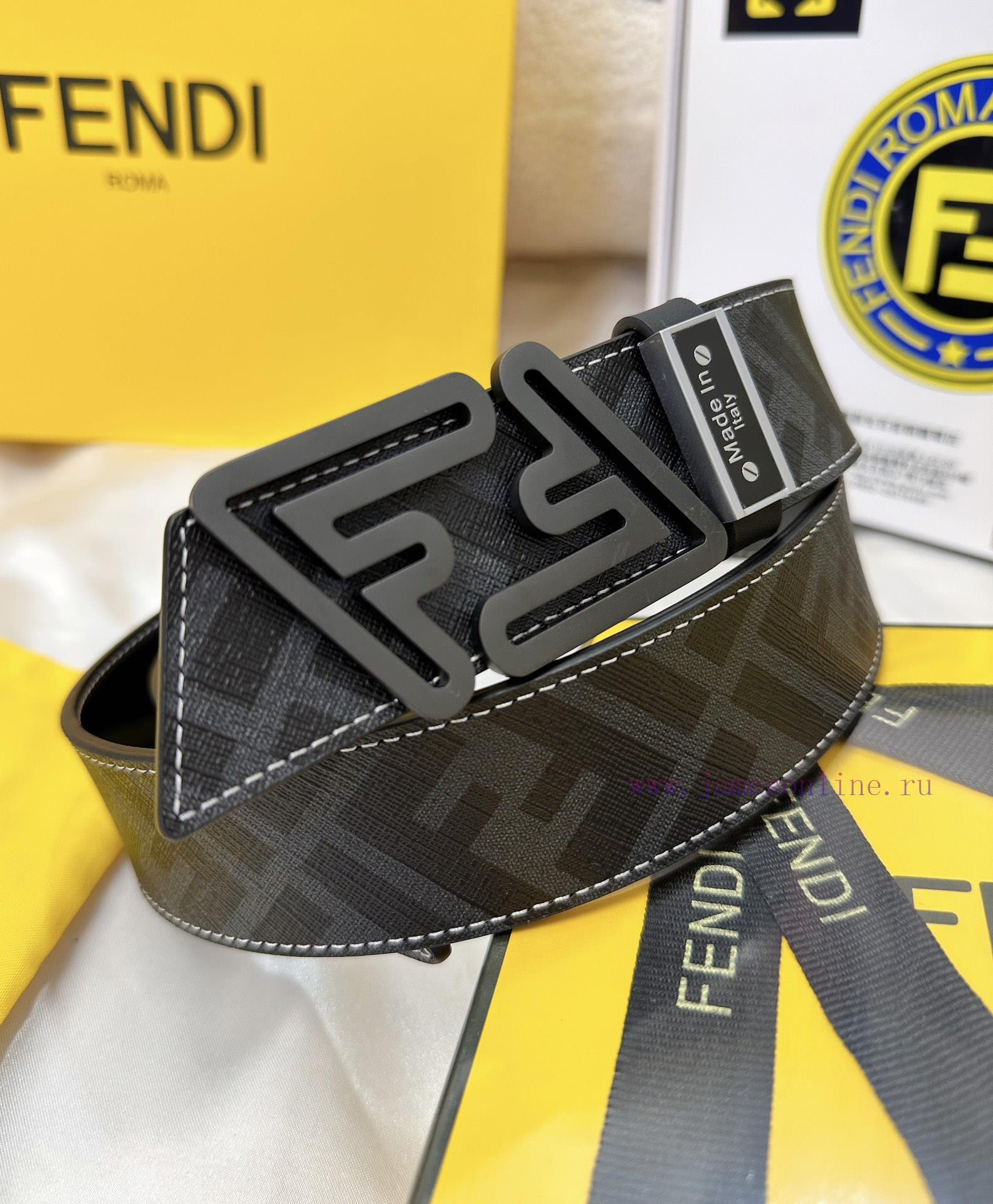 Belt FENDI Fendi ReproductionBelt made of 100% top layer cowhide, ensuring genuine leather d 1sv5ar1a - Image 3