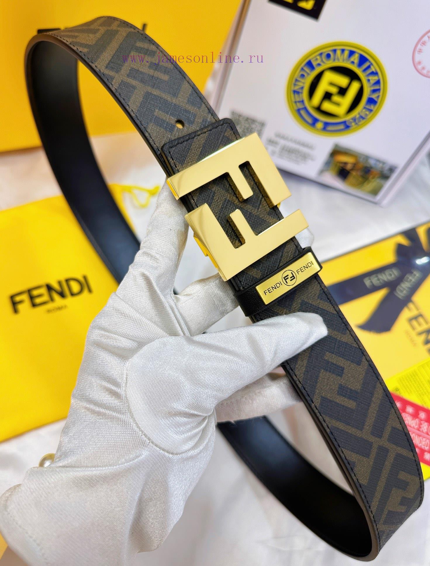 Belt FENDI Fendi ReproductionBelt made of 100% imported top layer cowhide, ensuring genuine 54zec5wj - Image 5