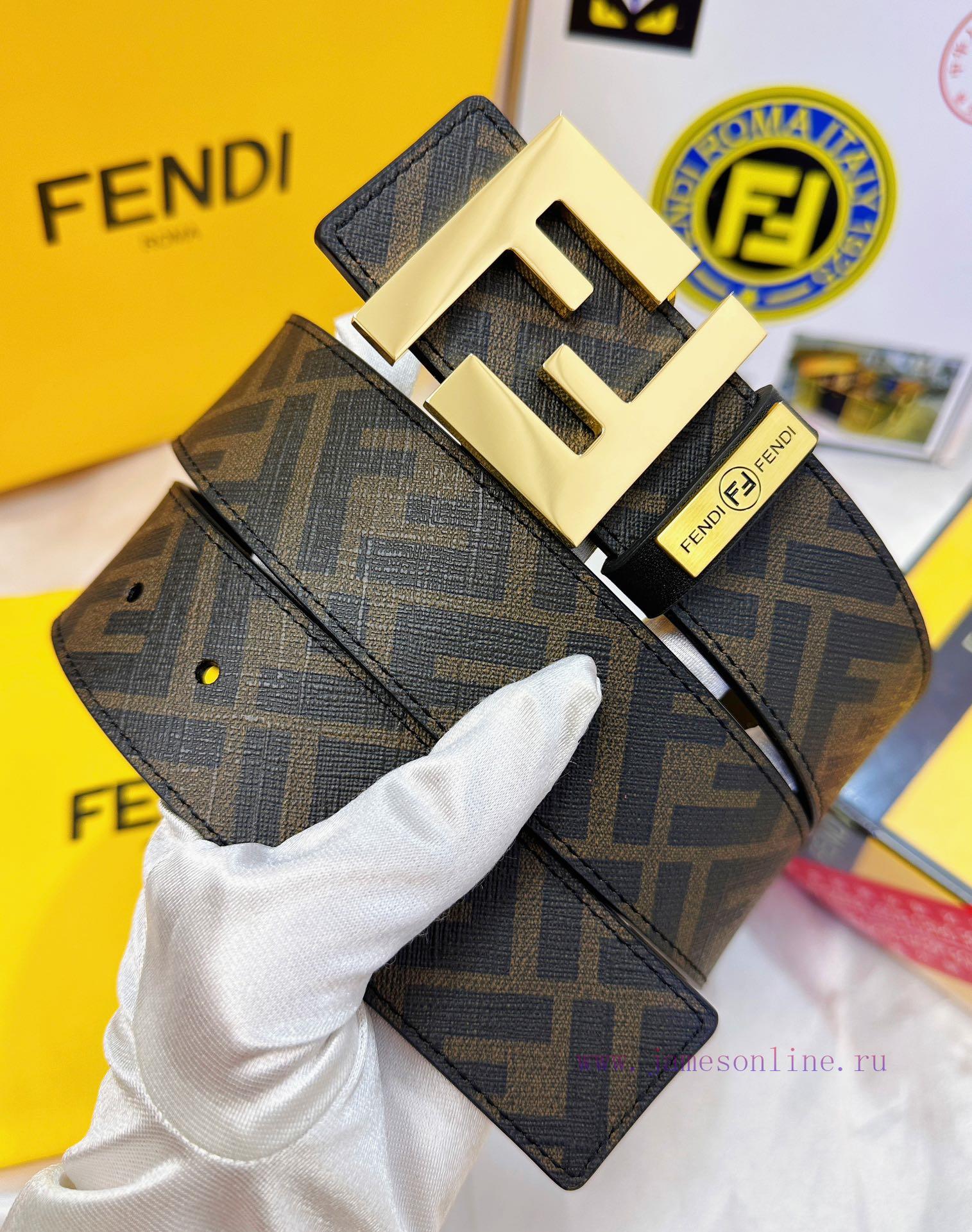 Belt FENDI Fendi ReproductionBelt made of 100% imported top layer cowhide, ensuring genuine cr1cx0gw - Image 3