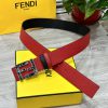 FENDL 40MM wide double-sided original calf leather with a single ruthenium palladium plated 6f18y3tn