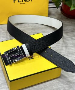 FENDL 40MM wide double-sided original calf leather with a single ruthenium palladium plated a1h72hza