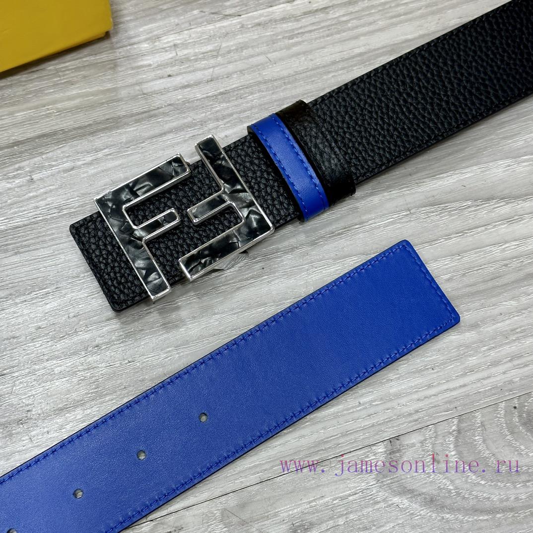 FENDL 40MM wide double-sided original calf leather with a single ruthenium palladium plated if73boar - Image 4