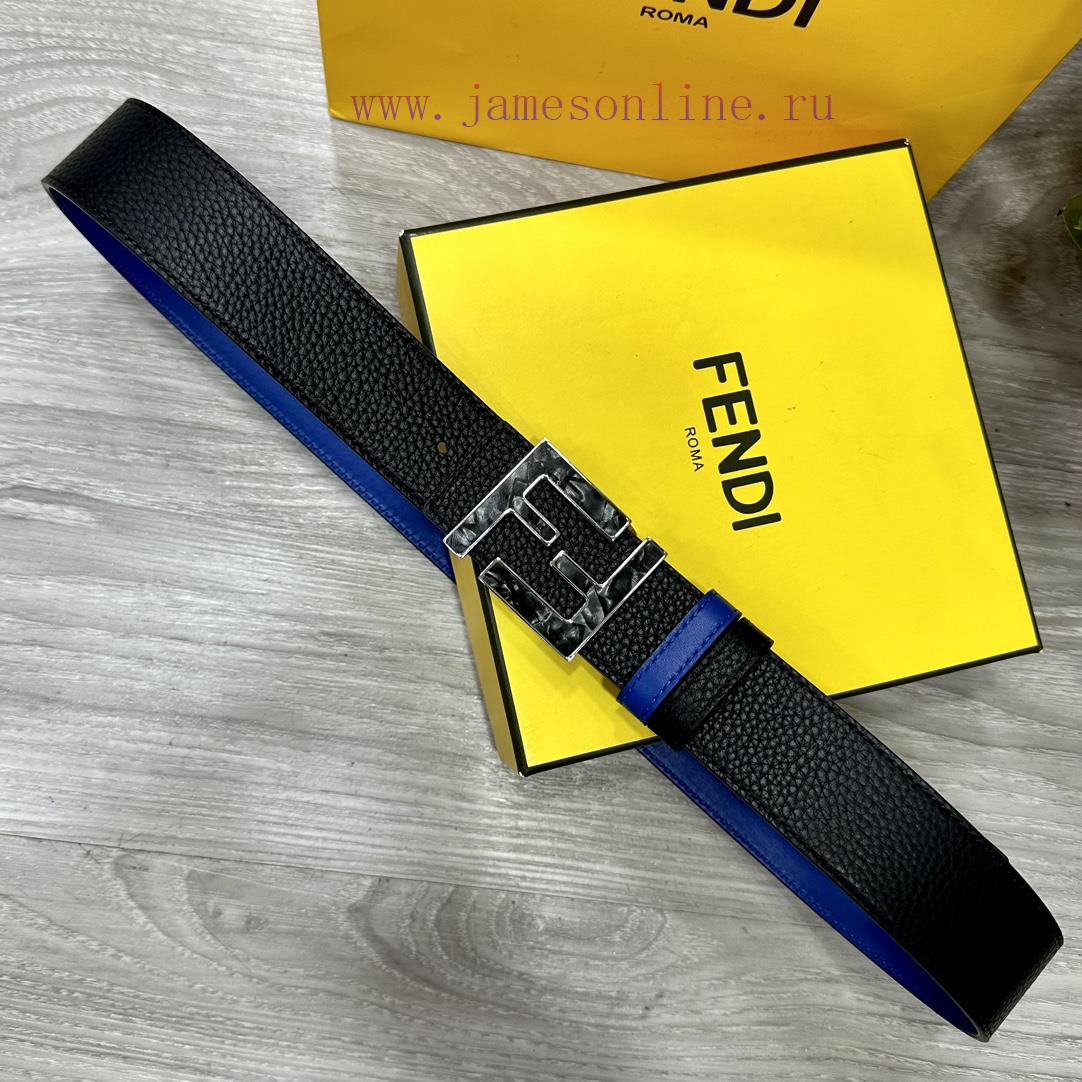 FENDL 40MM wide double-sided original calf leather with a single ruthenium palladium plated if73boar - Image 7