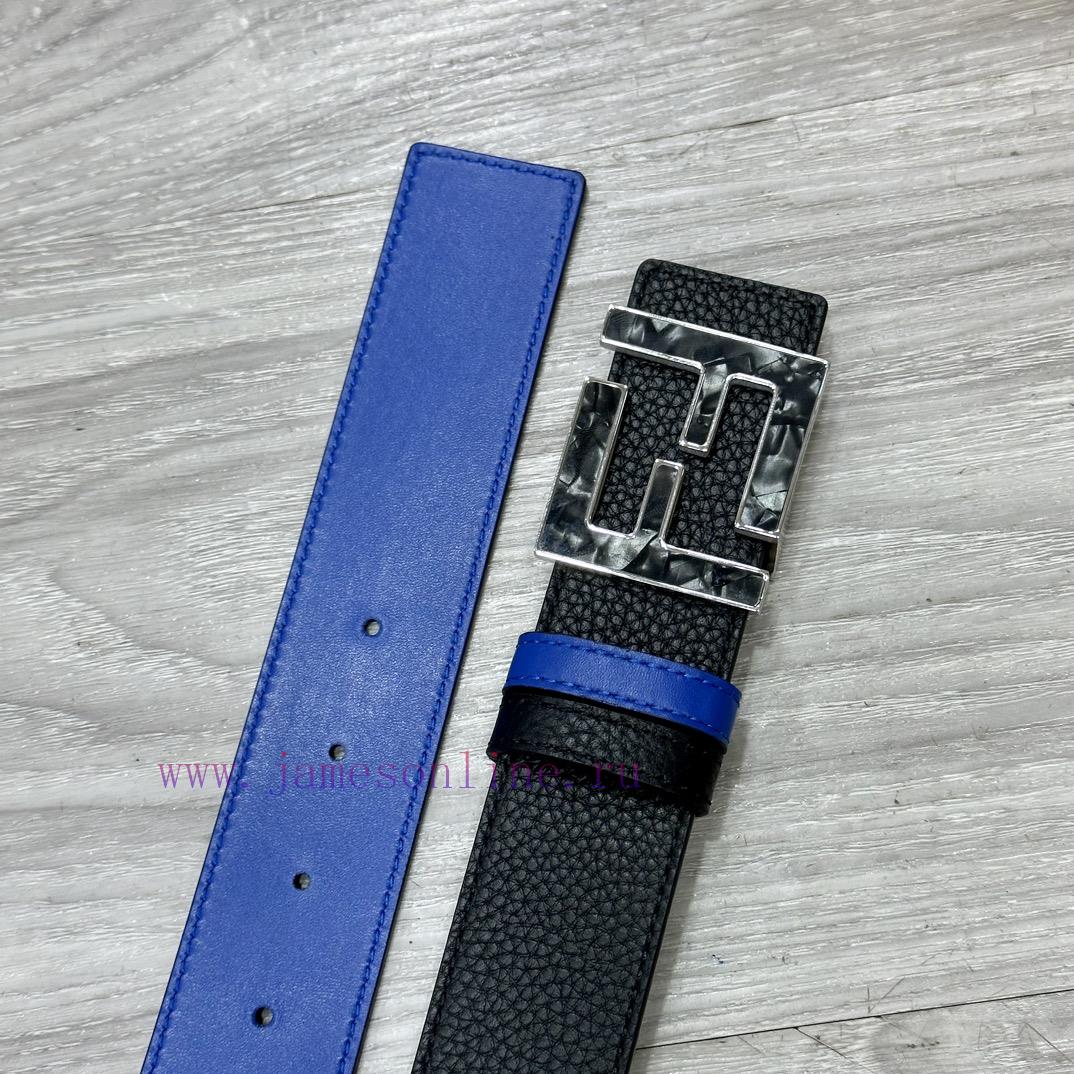 FENDL 40MM wide double-sided original calf leather with a single ruthenium palladium plated if73boar - Image 8