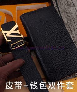 LV. Louis Vuitton Double Piece SetWooden box, belt+wallet, two-piece setGrade: Imported 100% 433av6ho