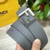 FENDL 40MM wide double-sided original calf leather with a single ruthenium palladium plated x04pkjau