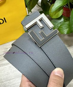 FENDL 40MM wide double-sided original calf leather with a single ruthenium palladium plated x04pkjau