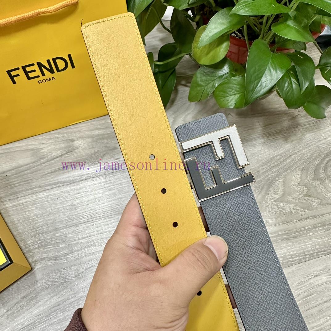 FENDL 40MM wide double-sided original calf leather with a single ruthenium palladium plated x04pkjau - Image 5