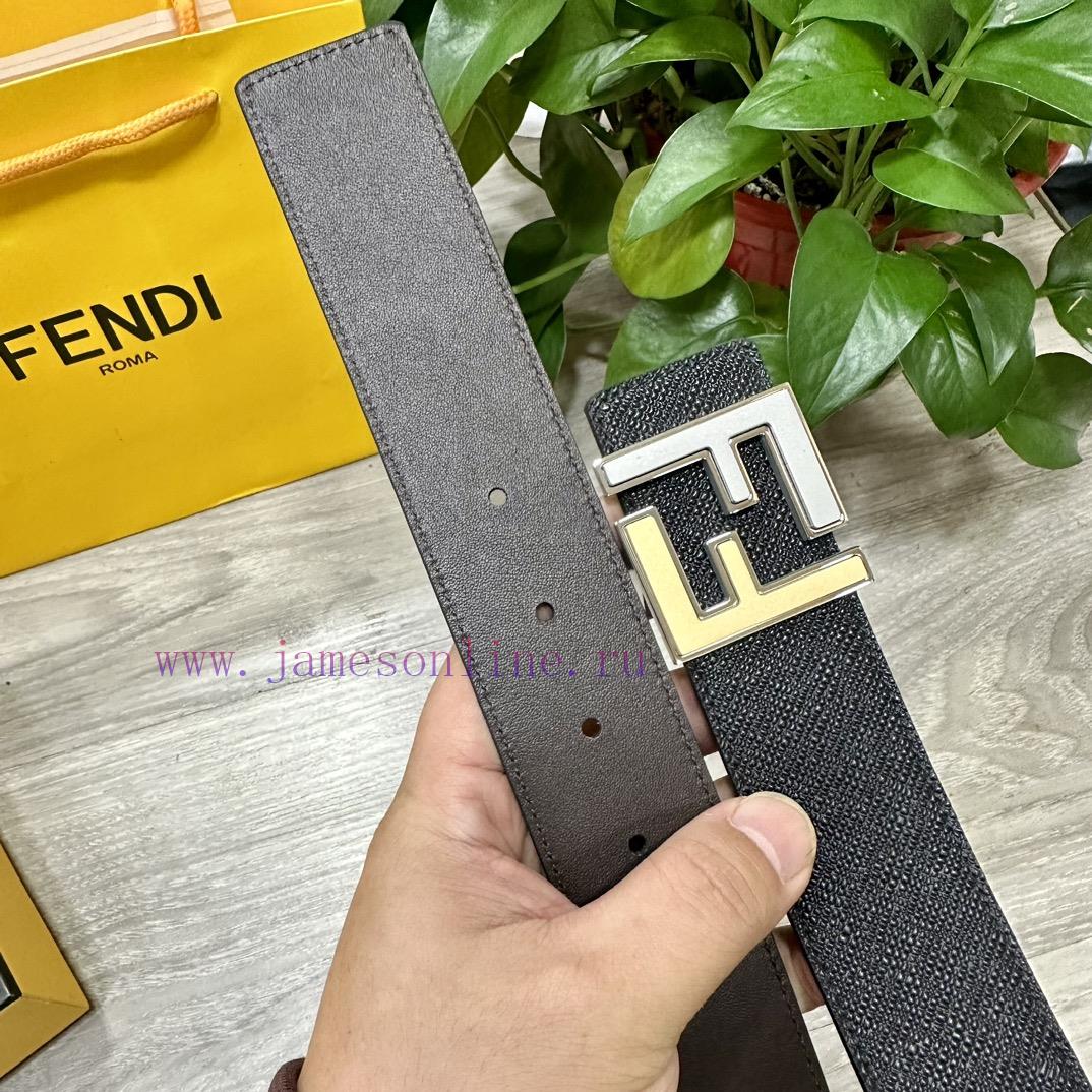 FENDL 40MM wide double-sided original calf leather with a single ruthenium palladium plated 9nkktve6 - Image 5