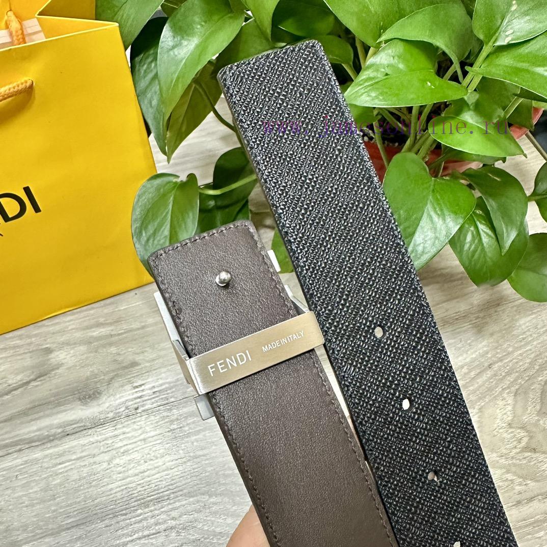 FENDL 40MM wide double-sided original calf leather with a single ruthenium palladium plated 9nkktve6 - Image 6