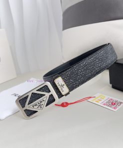 Prada PRADA ️ Belt and beltBuckle, classic pure steel material buckle, top layer cowhide, ph kwwdaokm