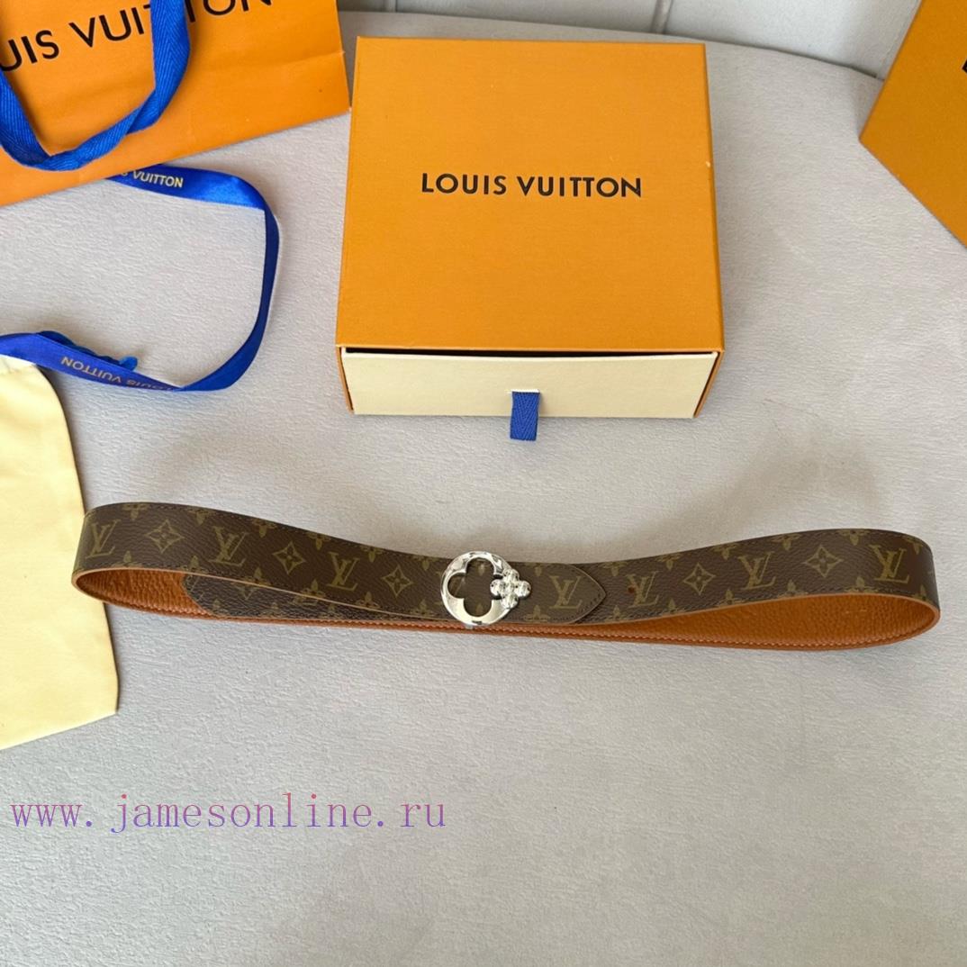 𝕃𝕠𝕦𝕚𝕤𝕧𝕦𝕚𝕥𝕥𝕠𝕟 Women's Classic Top Leisure Belt Width 30mm This timeless and elegant design is 6mr47kvt - Image 2