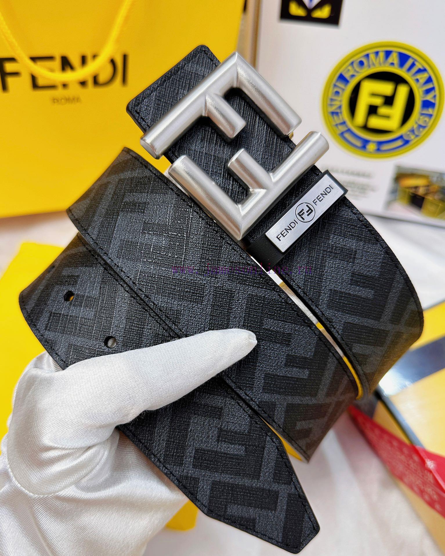 Belt FENDI Fendi ReproductionThe waistband is made of 100% imported top layer cowhide, ensur teupi73i - Image 3