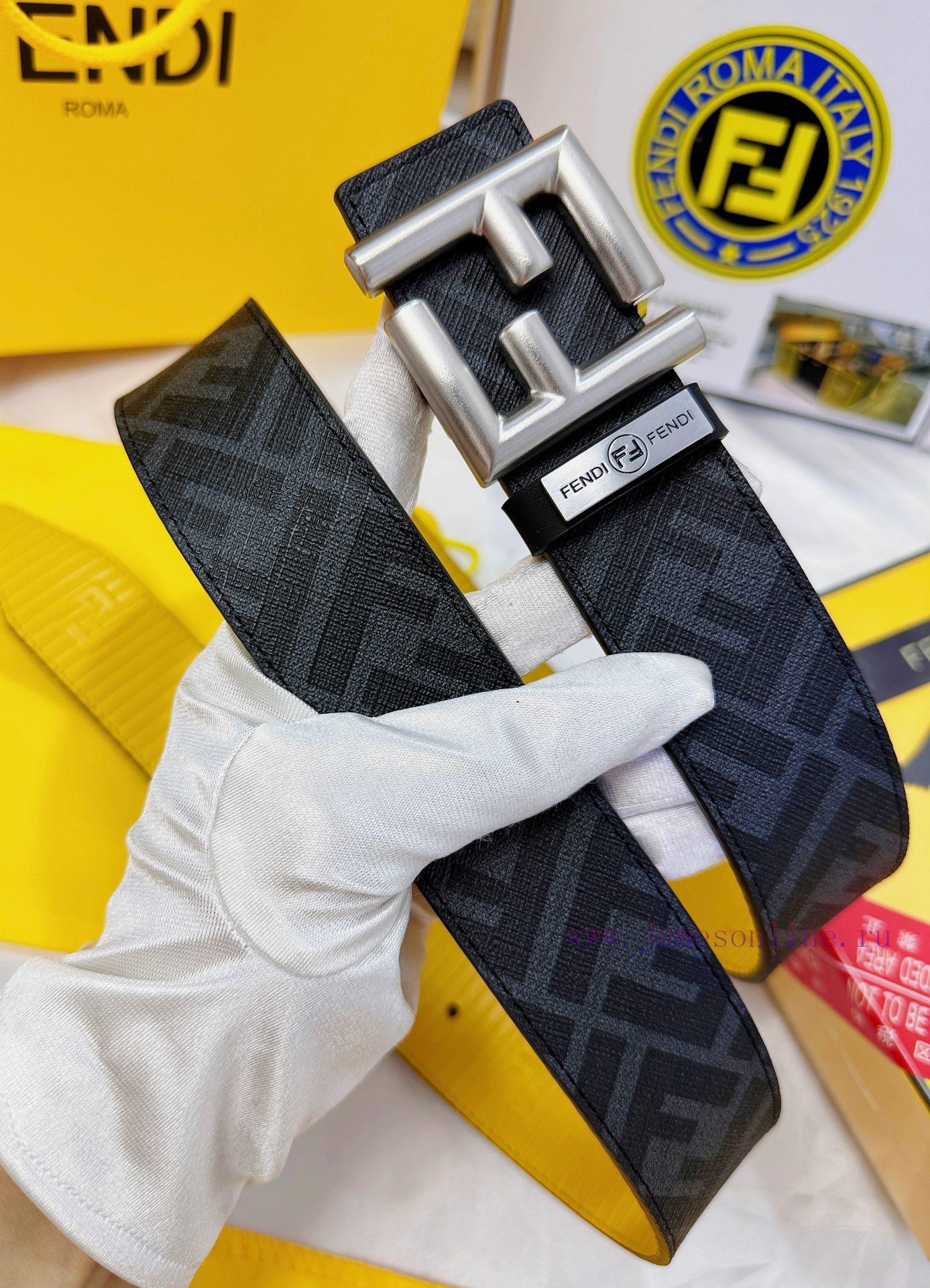 Belt FENDI Fendi ReproductionThe waistband is made of 100% imported top layer cowhide, ensur teupi73i - Image 4