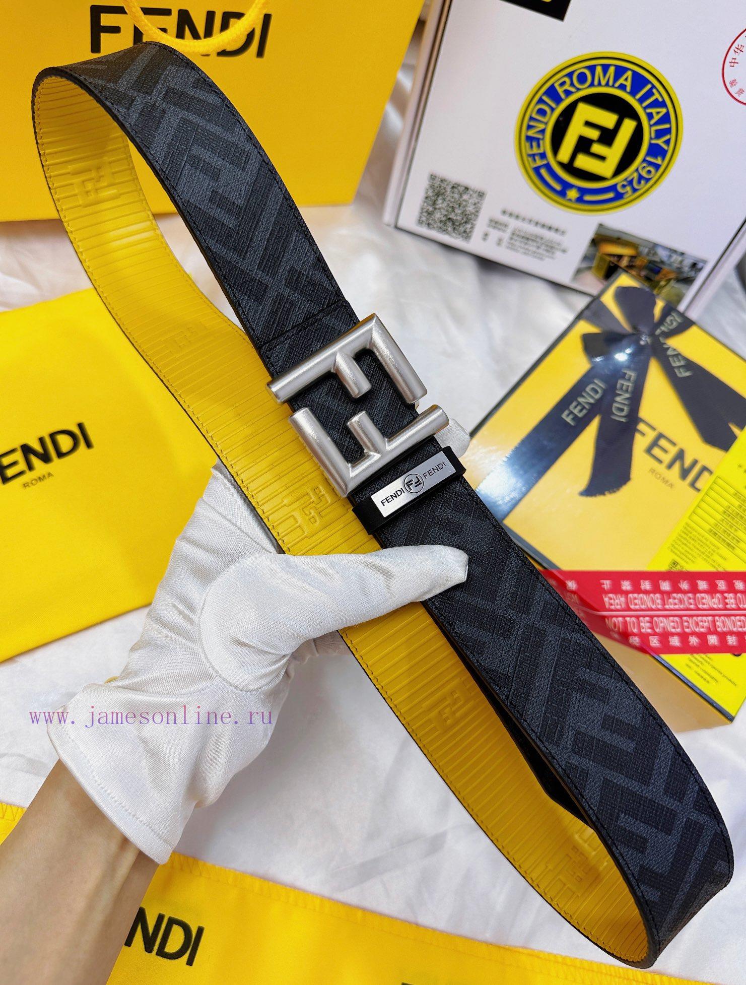 Belt FENDI Fendi ReproductionThe waistband is made of 100% imported top layer cowhide, ensur teupi73i - Image 6