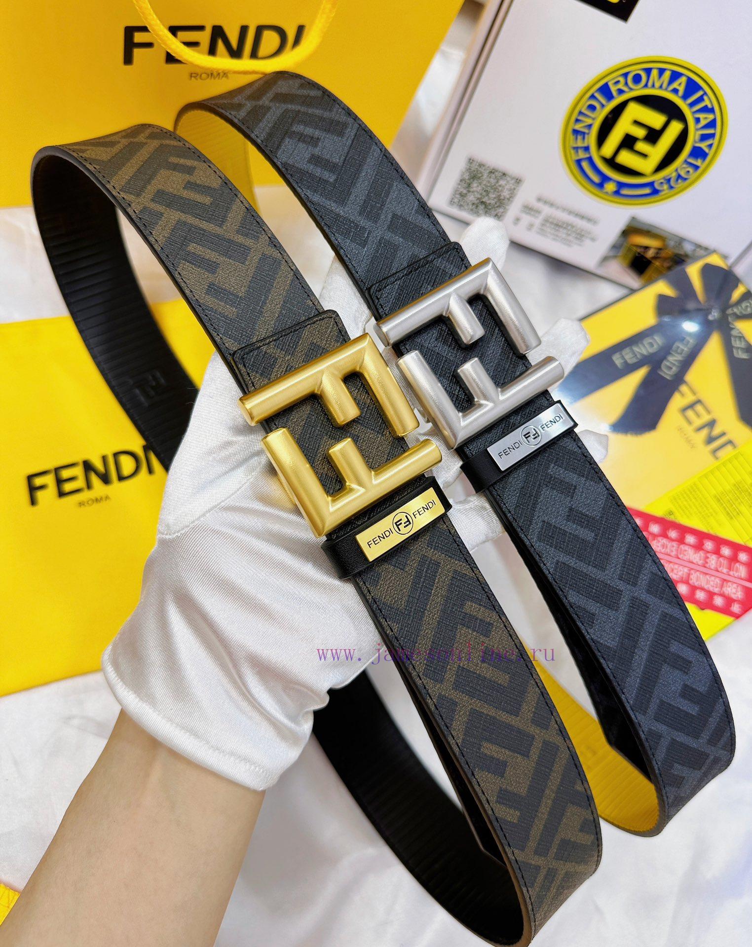 Belt FENDI Fendi ReproductionThe waistband is made of 100% imported top layer cowhide, ensur teupi73i - Image 9