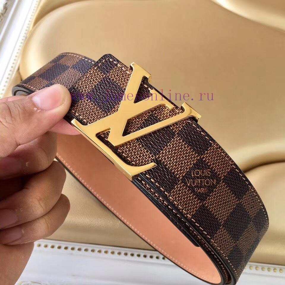 Paired with LV high-end customized men's leather belt, the belt is 4.0cm long and made of th 3wpwnapf