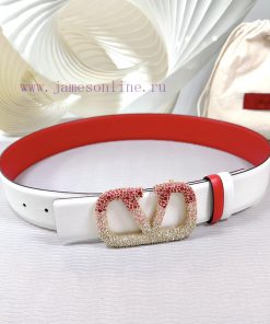 4.0cm Valentino new belt, double-sided top layer cowhide material, length 75.80.85.90.95.100 xim7gdlz