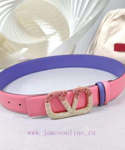 4.0cm Valentino new belt, double-sided top layer cowhide material, length 75.80.85.90.95.100 ocmqxet6