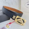 Prada PRADA ️ Belt and beltBuckle, classic pure steel material buckle, top layer cowhide, ph 0kmvxxwl