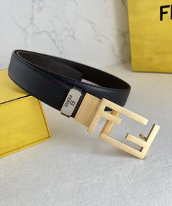 Fendi FENDI ️ Belt and beltBuckle, original classic pure copper boutique rotating buckle, ph 473s7pum
