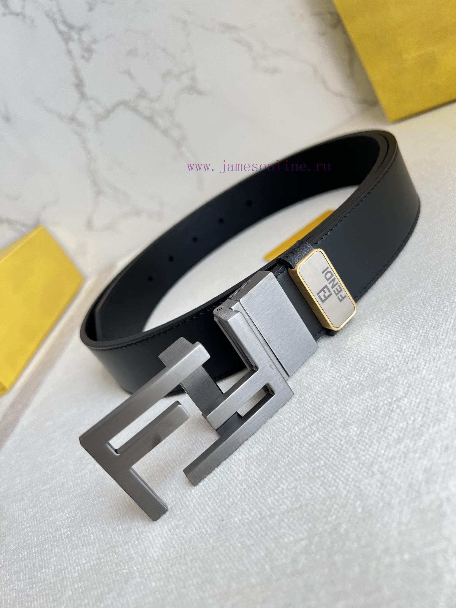 Fendi FENDI ️ Belt and beltBuckle, original classic pure copper boutique rotating buckle, ph tegk56ab - Image 3