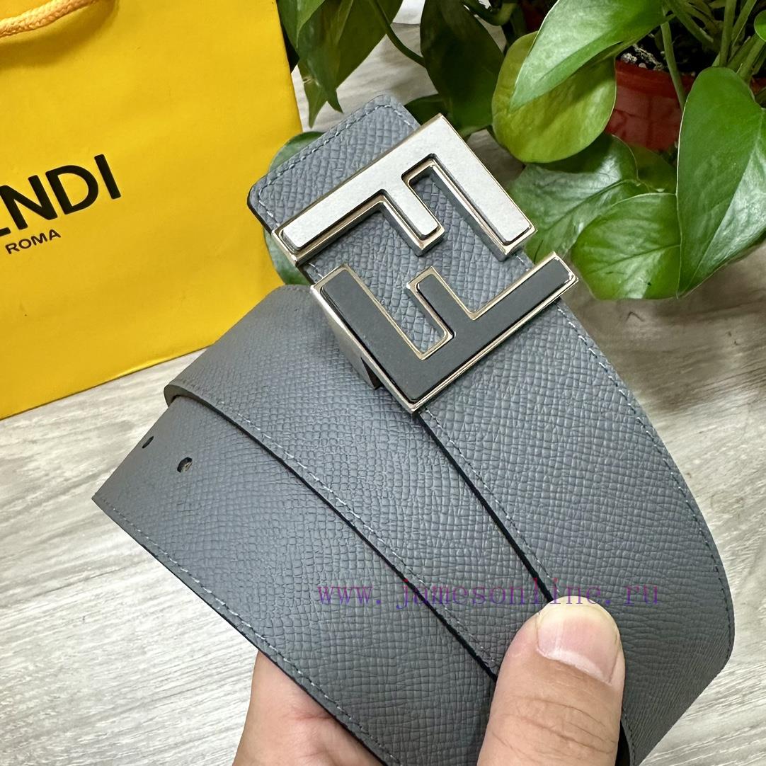 FENDL 40MM wide double-sided original calf leather with a single ruthenium palladium plated nrpv6ngz