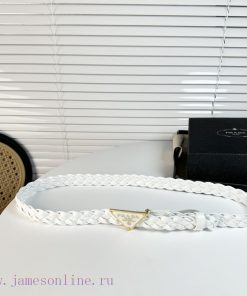 PRADA's magnificent leather belt exudes a simple and exquisite elegance, weaving a classic l kav8gmhd