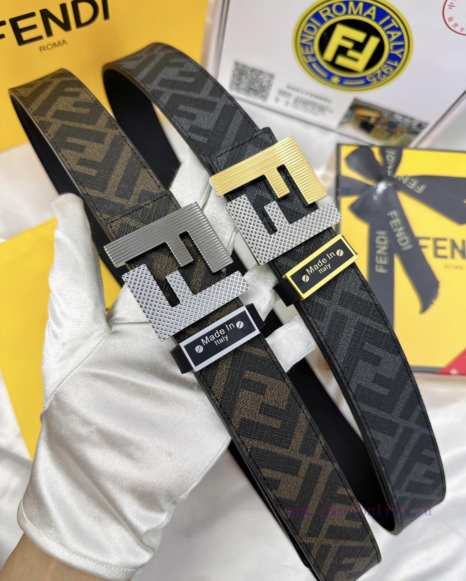 Belt FENDI Fendi ReproductionThe waistband is made of 100% top layer cowhide, ensuring a dou by11f3ld