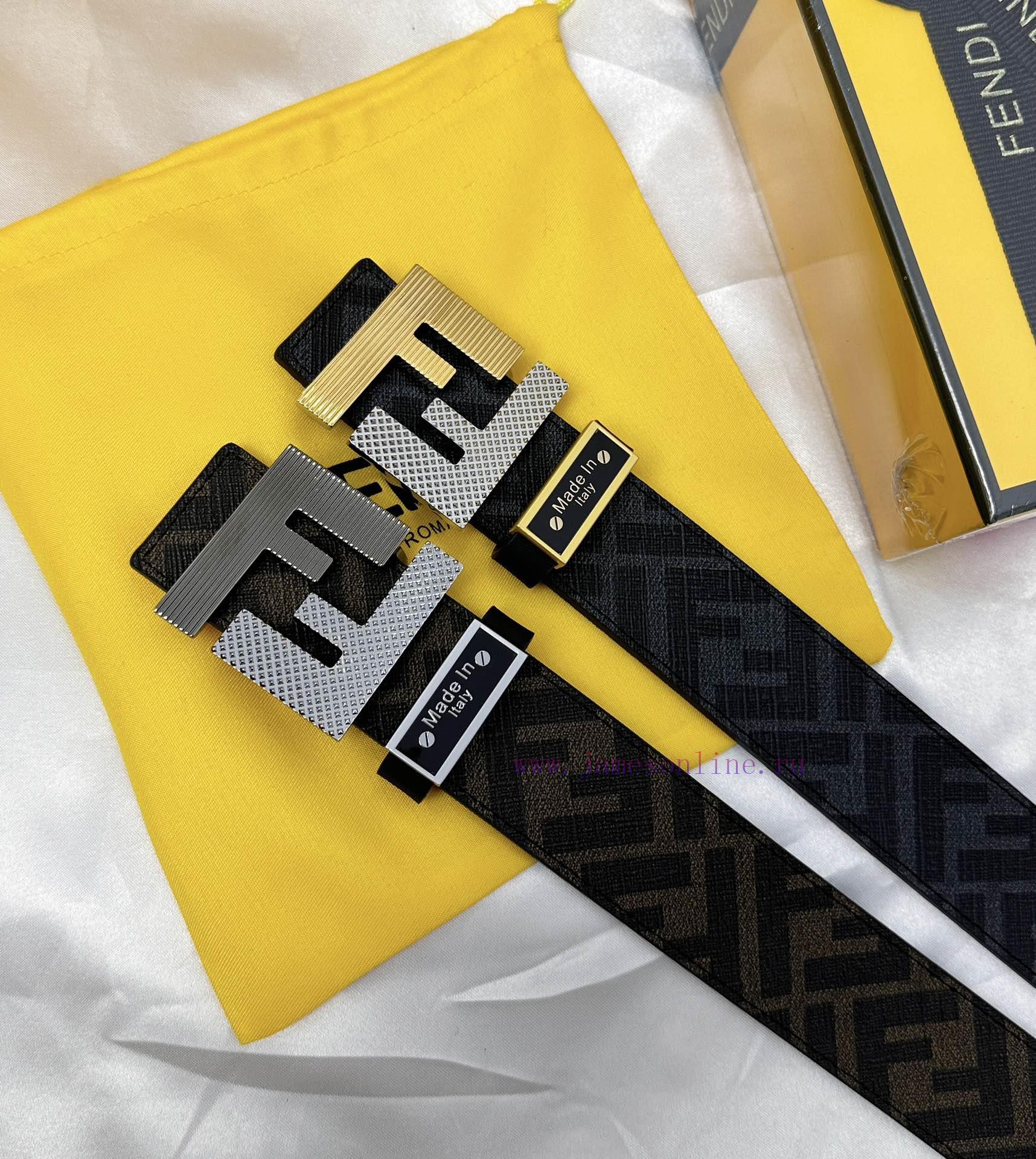 Belt FENDI Fendi ReproductionThe waistband is made of 100% top layer cowhide, ensuring a dou l8uygner - Image 2