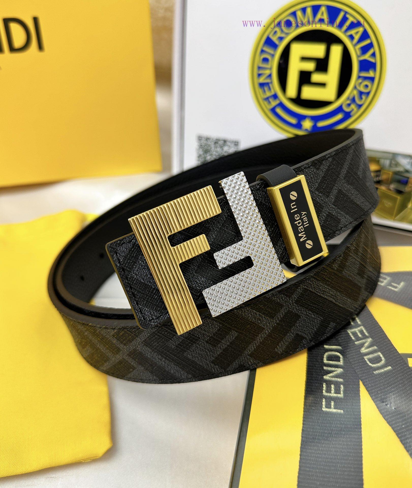 Belt FENDI Fendi ReproductionThe waistband is made of 100% top layer cowhide, ensuring a dou l8uygner - Image 3