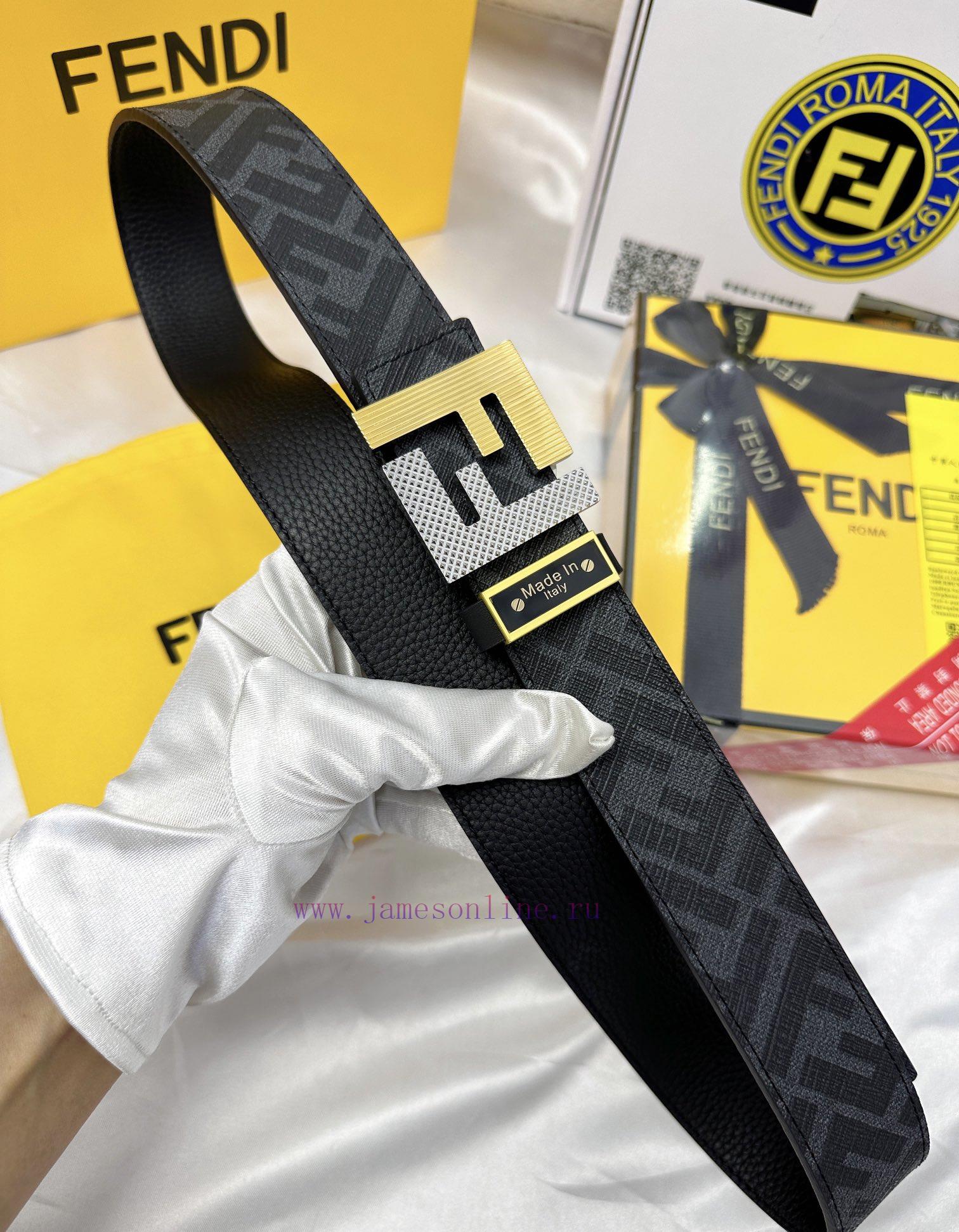 Belt FENDI Fendi ReproductionThe waistband is made of 100% top layer cowhide, ensuring a dou l8uygner - Image 7