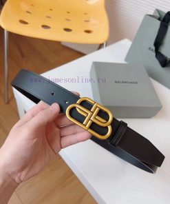 [Balenciaga] 3.8cm BB belt, available in multiple sizes to meet the needs of girls with diff dssaeyxy